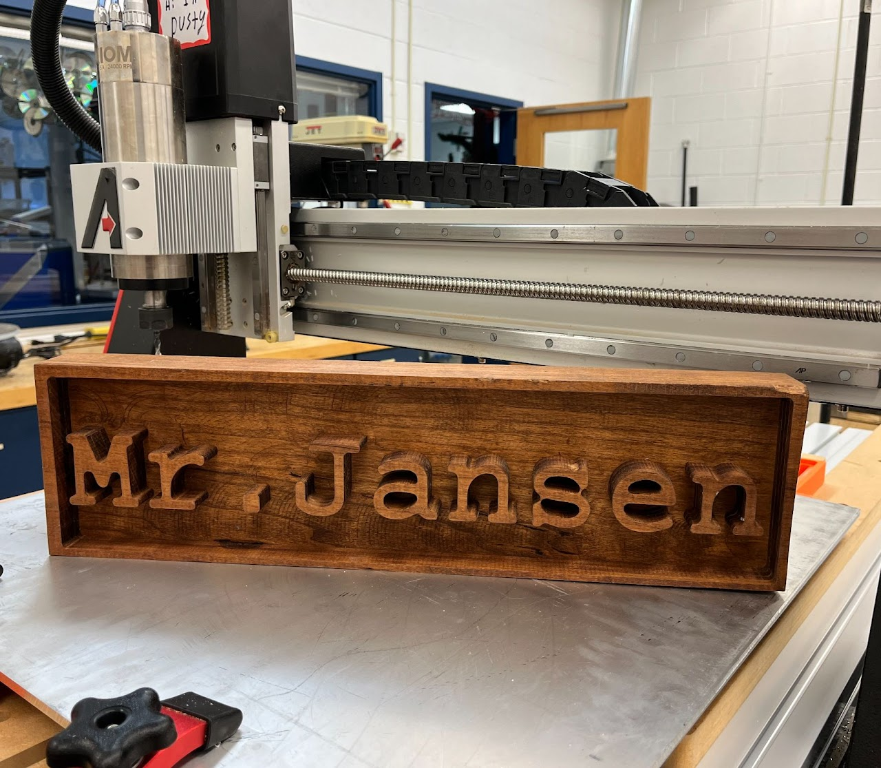 CNC'd Nameplate