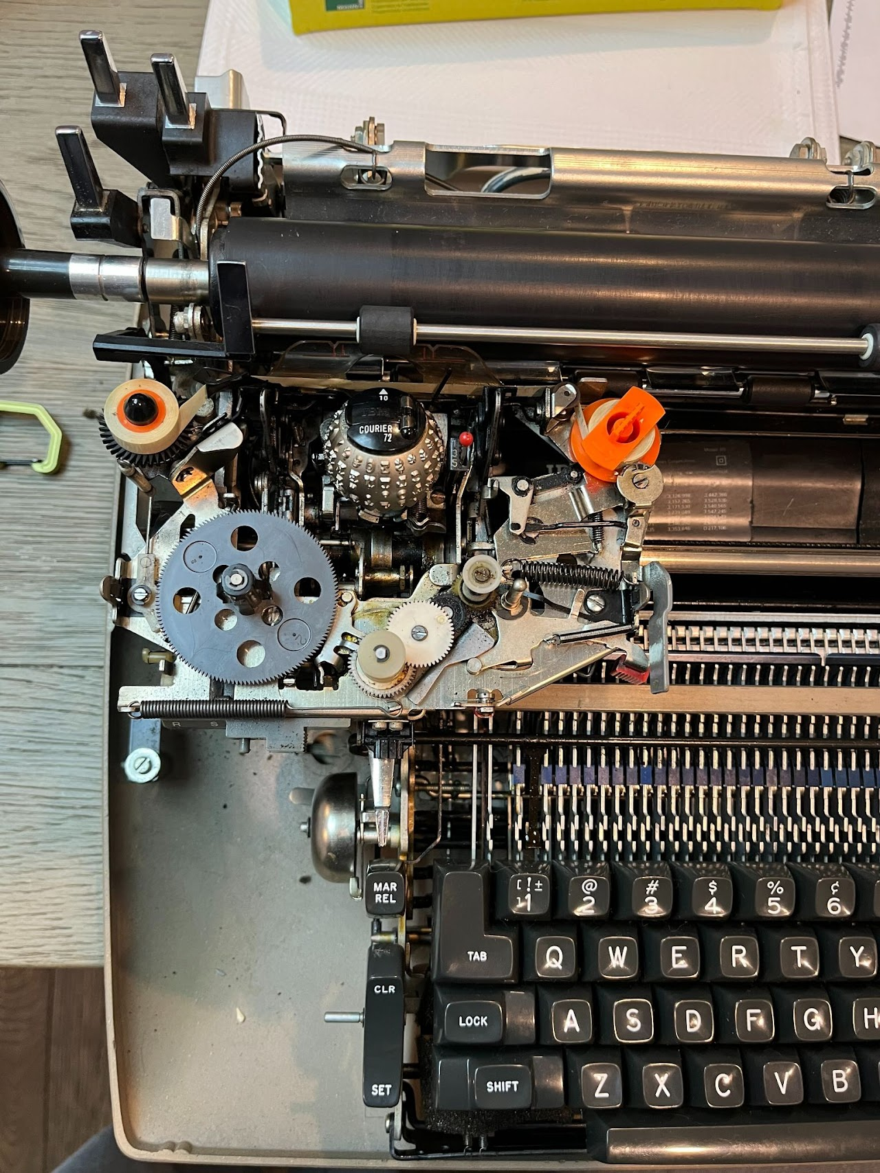 Typewriter Internal Mechanism